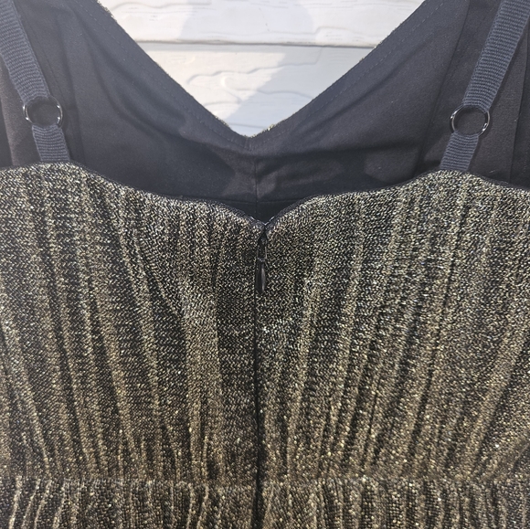 Marc Jacobs Gold Multi Tulle Party Homecoming Prom Dress Black Glittery 4 NWT - Picture 6 of 13